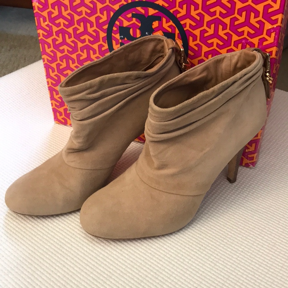 Tory Burch suede slouch booties - size 8.5